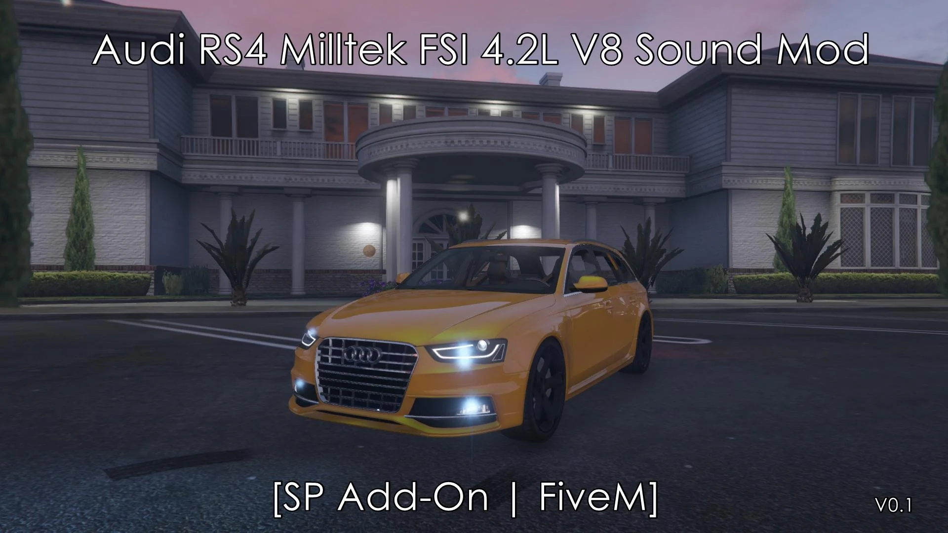 Audi RS4 Milltek FSI 4.2L V8 Sound Mod