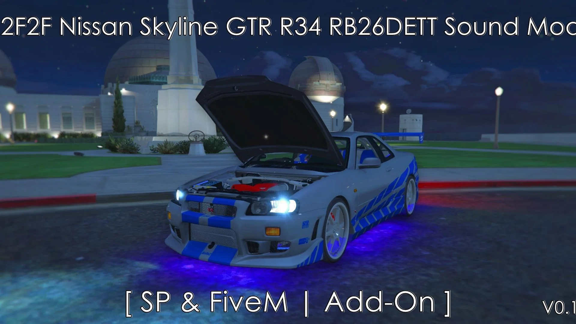 클릭하면 전체 화면으로 보기 2F2F Nissan Skyline GTR R34 RB26DETT I6 Engine Sound Mod