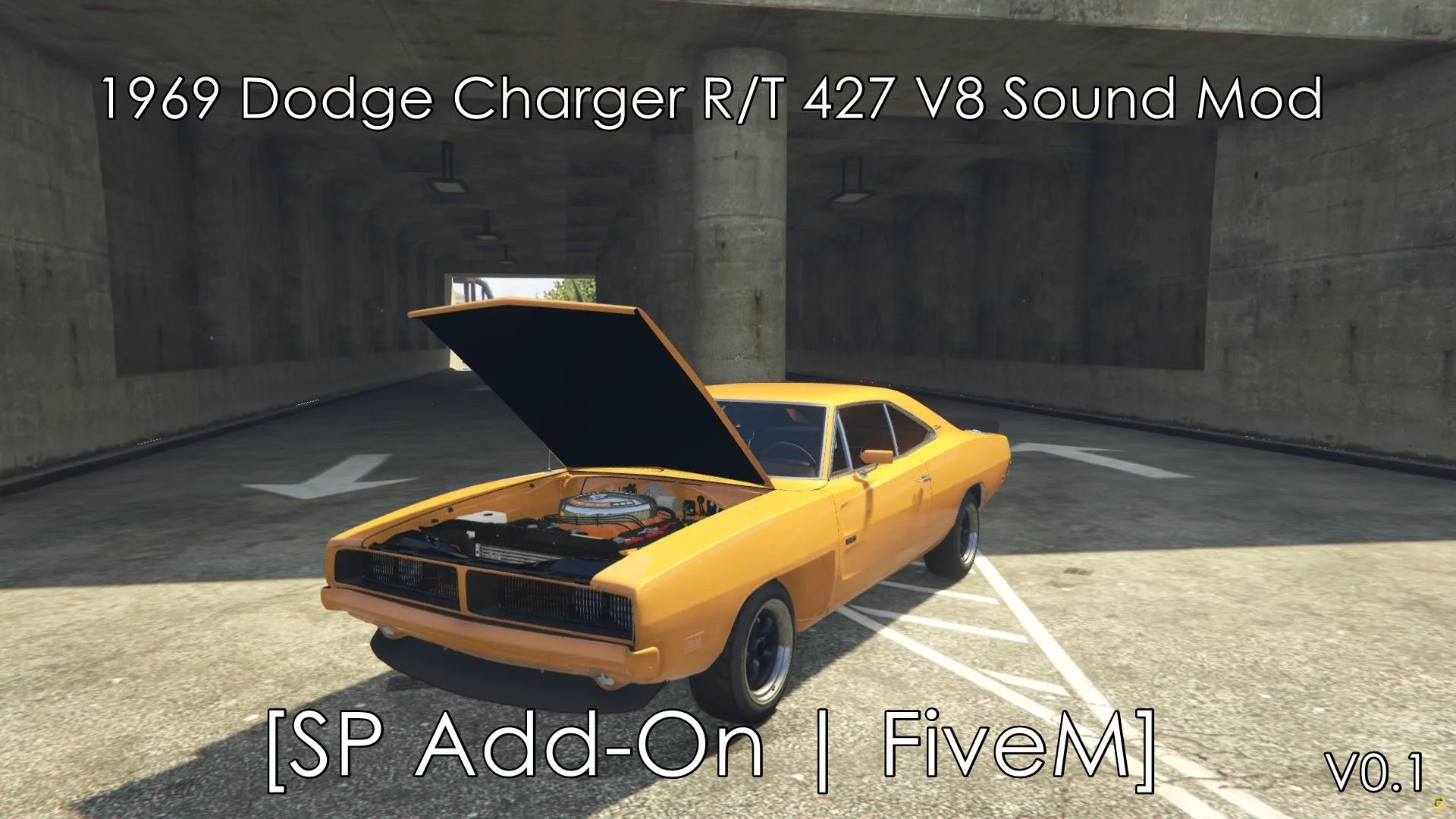 Bấm để xem toàn màn hình 1969 Dodge Charger R/T 426 Hemi V8 Sound