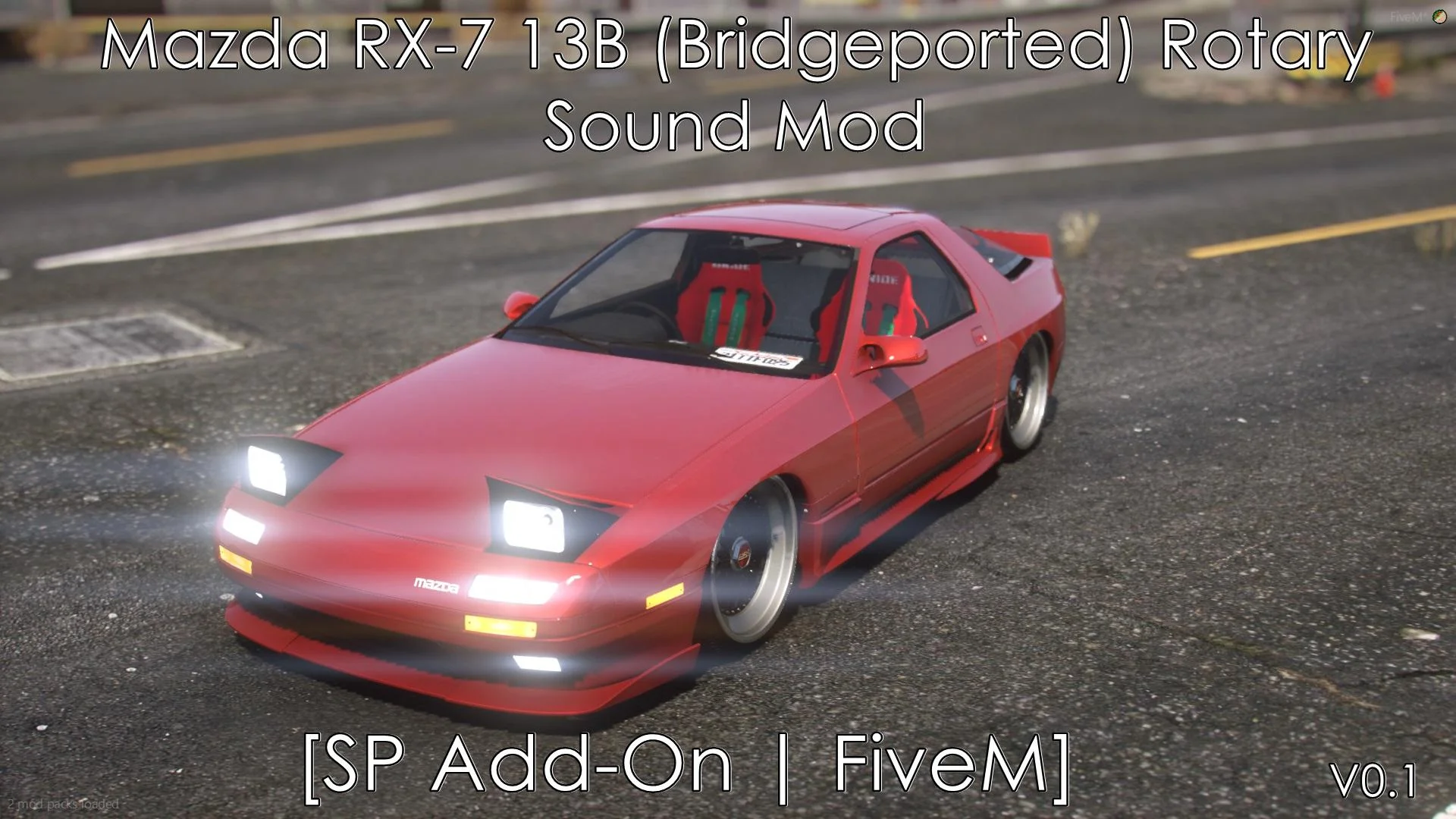 Bấm để xem toàn màn hình Mazda RX-7 13B (Bridgeported) Rotary Sound Mod