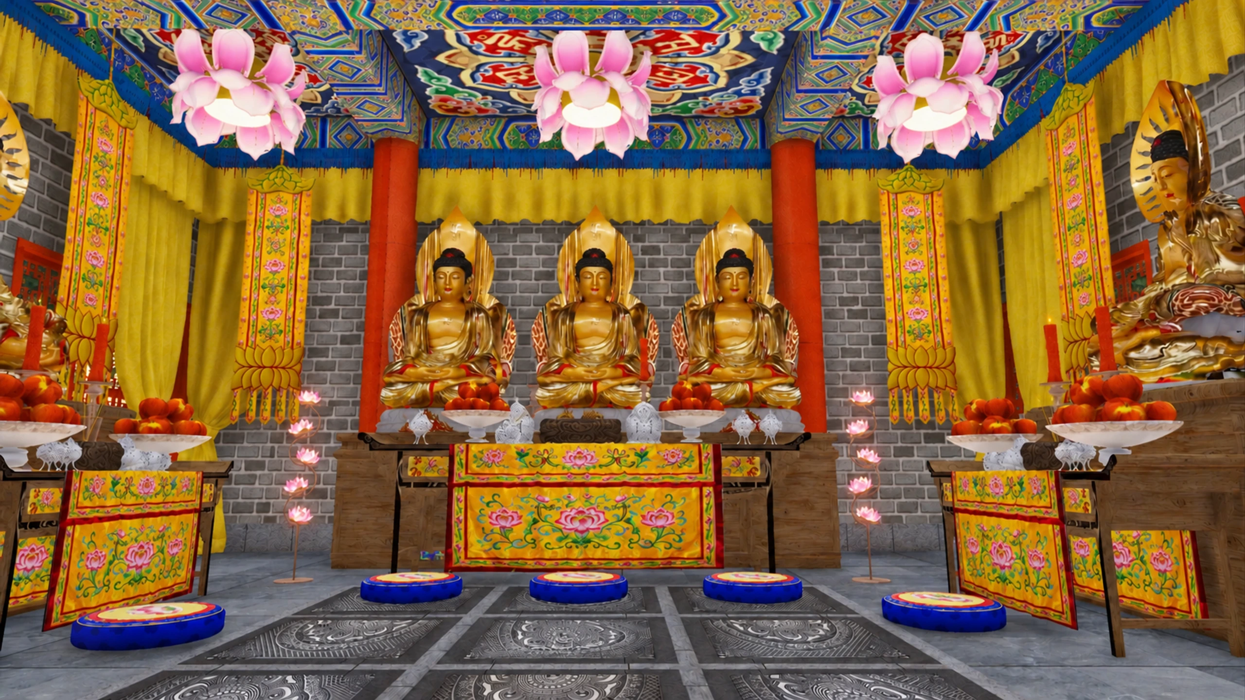 Điện thờ Phật truyền thống