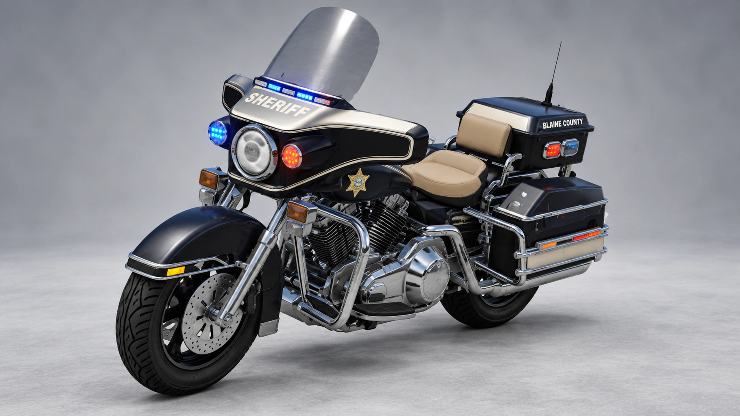 点击以全屏查看 Wintergreen Police Motorcycle