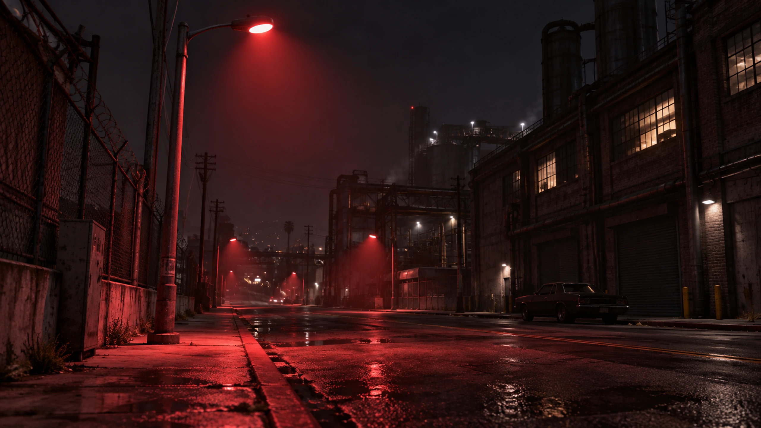 Bấm để xem toàn màn hình Streetlights — Red (Horror Edition)