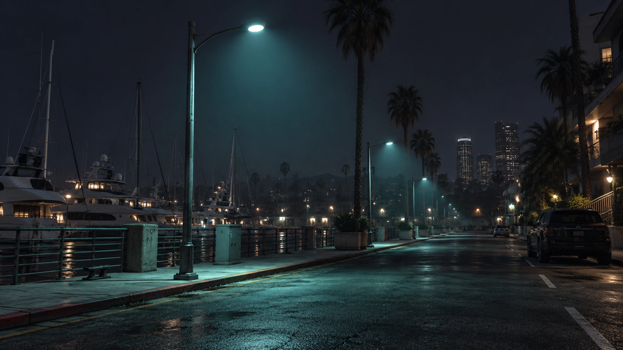 กดเพื่อดูแบบเต็มหน้าจอ Streetlights — Teal Blue
