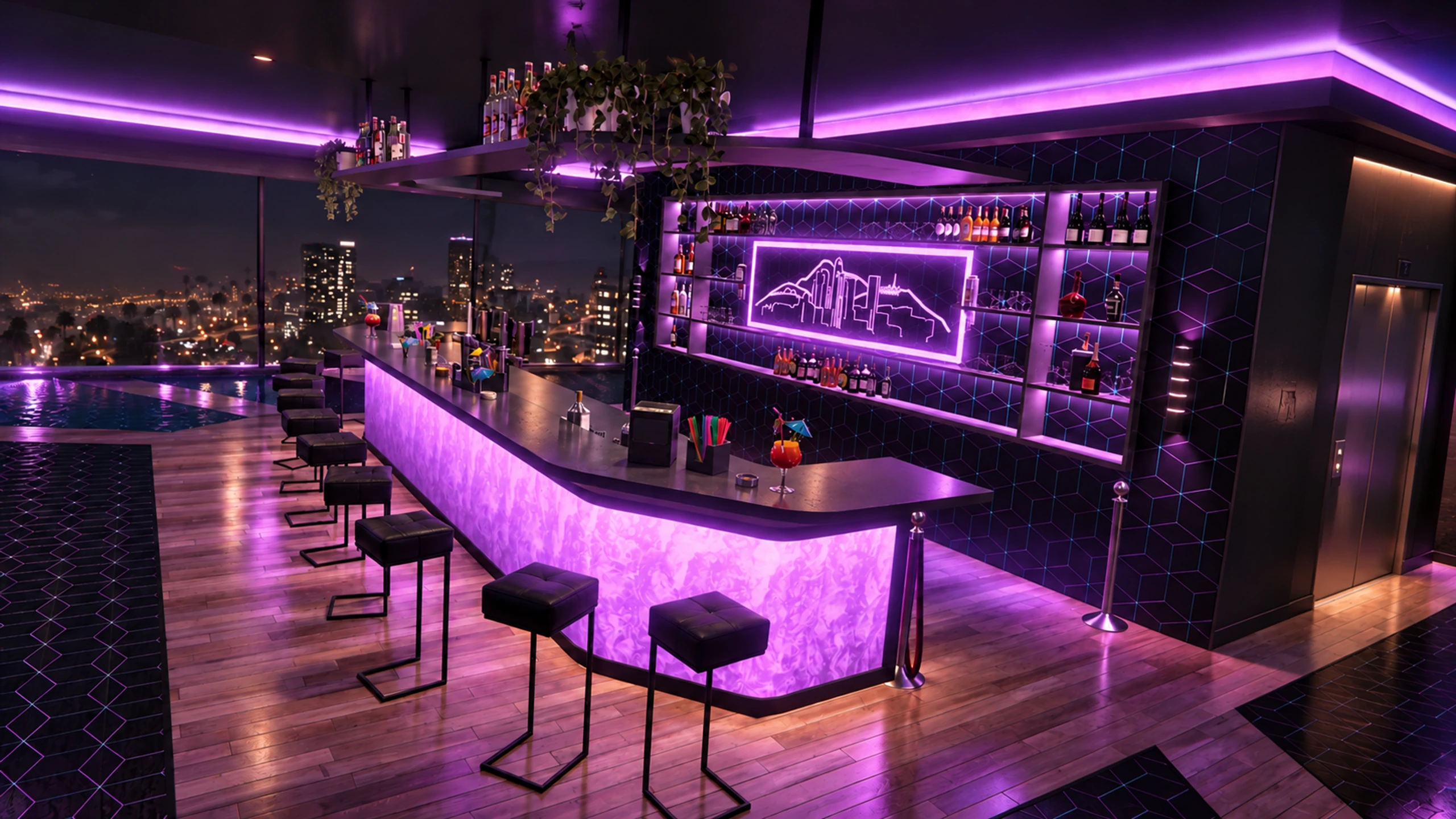 Bấm để xem toàn màn hình Sảnh và quầy bar tháp Wiwang