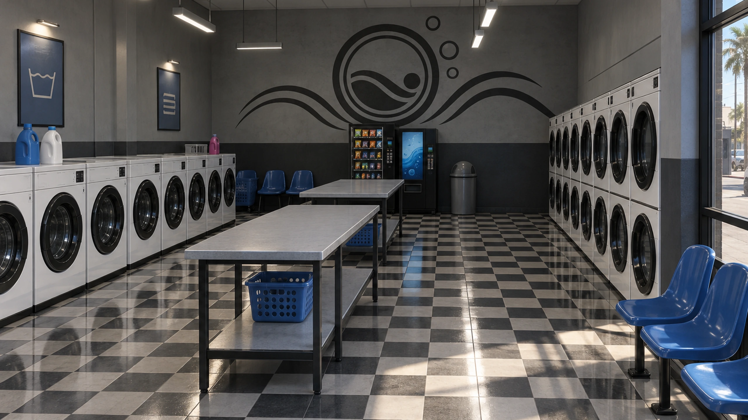 Bấm để xem toàn màn hình Tiệm giặt sấy tự động Laundromat