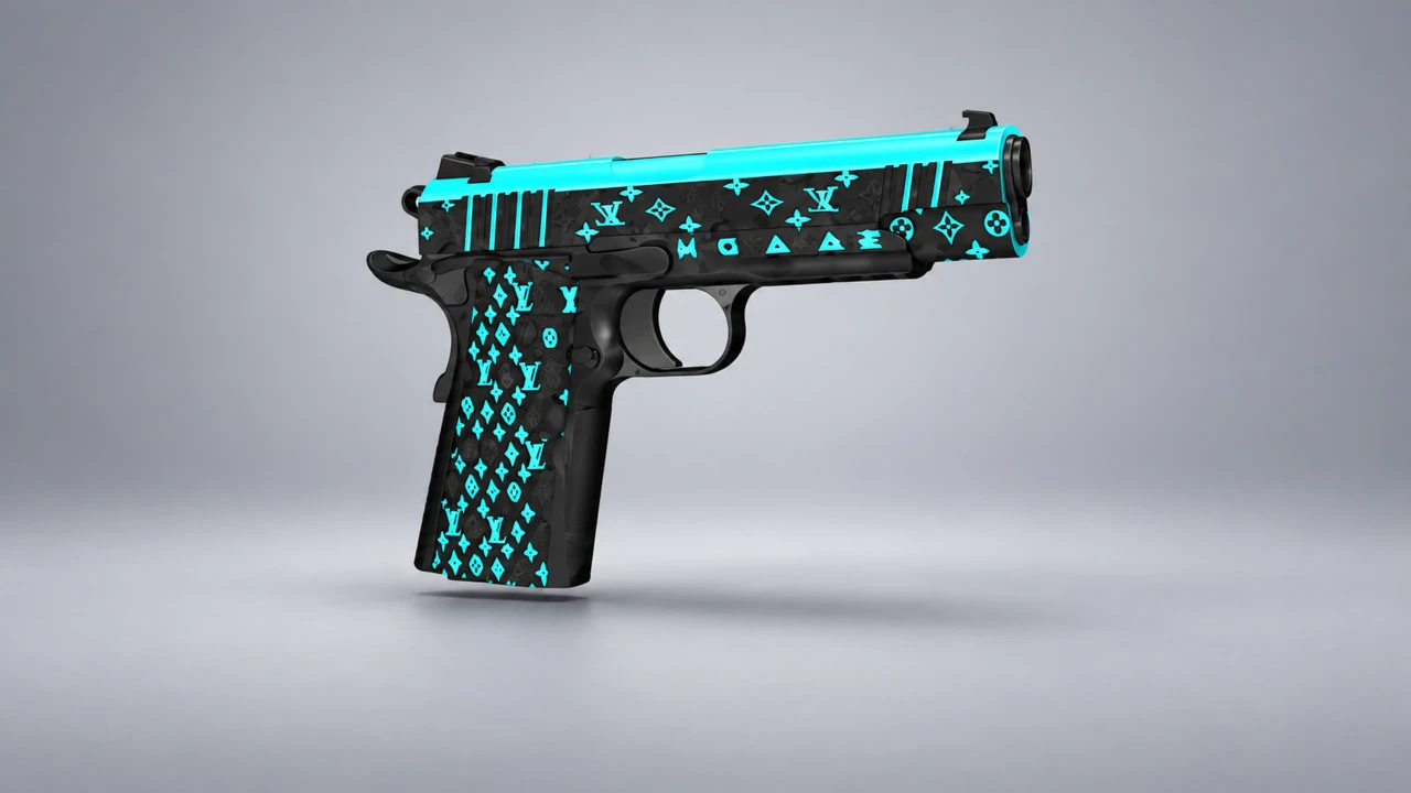 M1911 Monogram Cyan