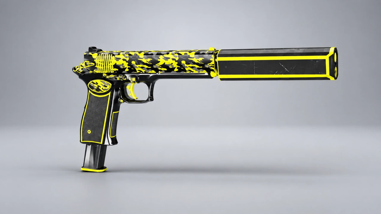 Pistol 2011 Giảm Thanh Camo Vàng