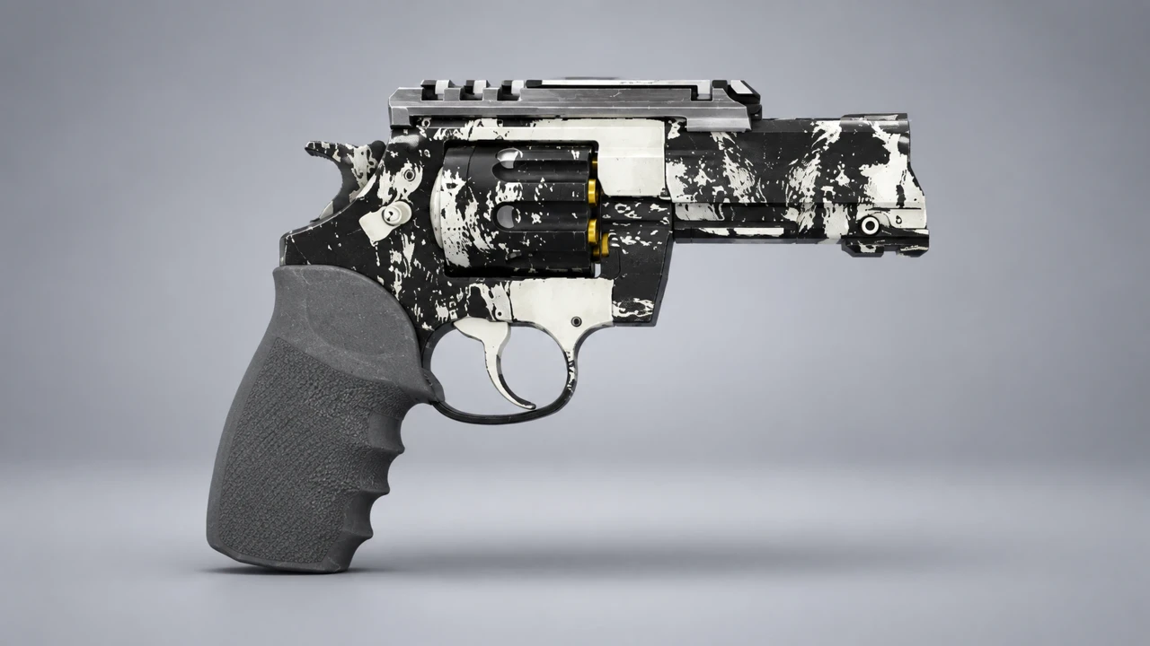 Revolver Đen Trắng Loang