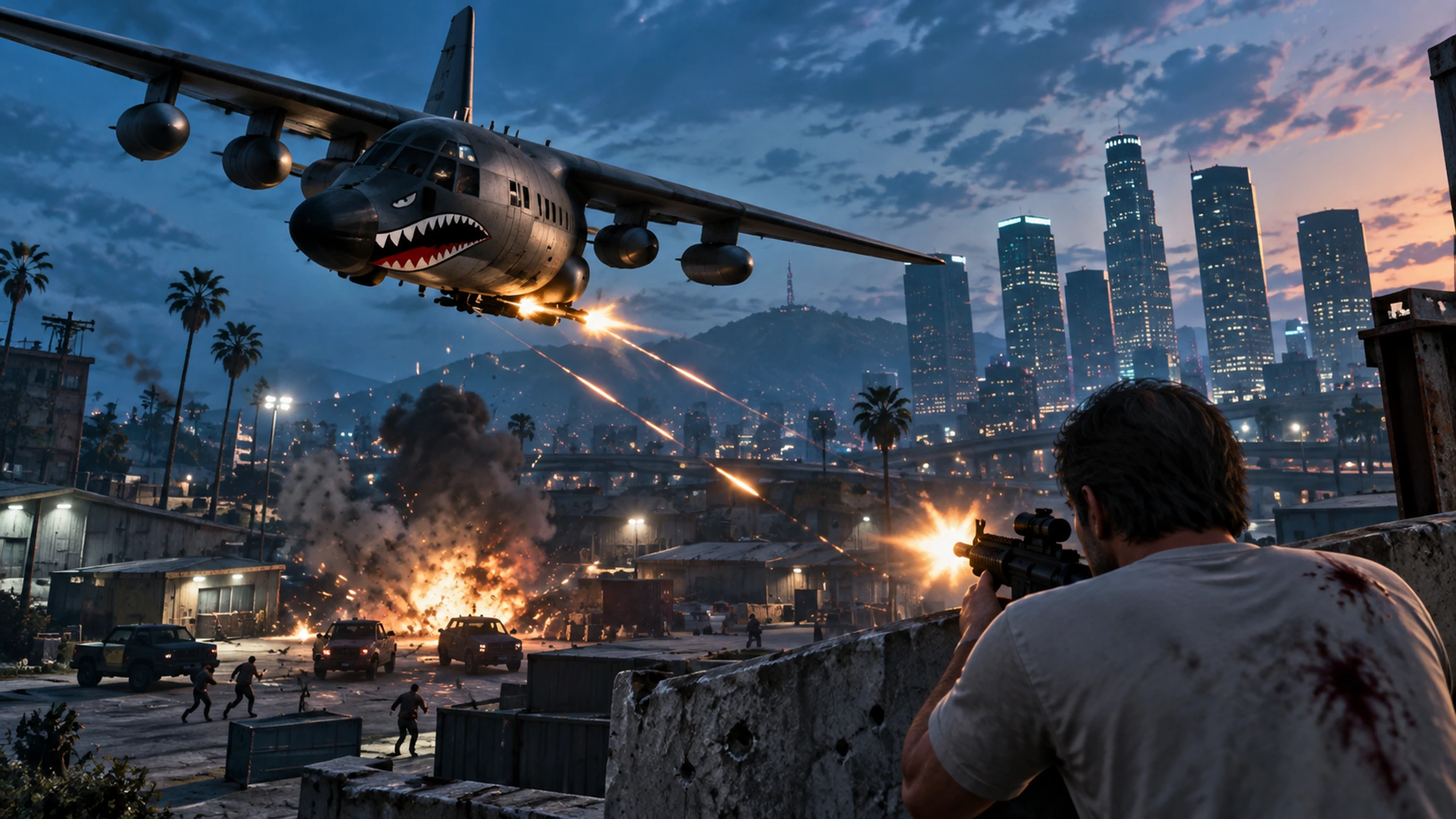 Gunship Autopilot — Lái tự động máy bay vũ trang