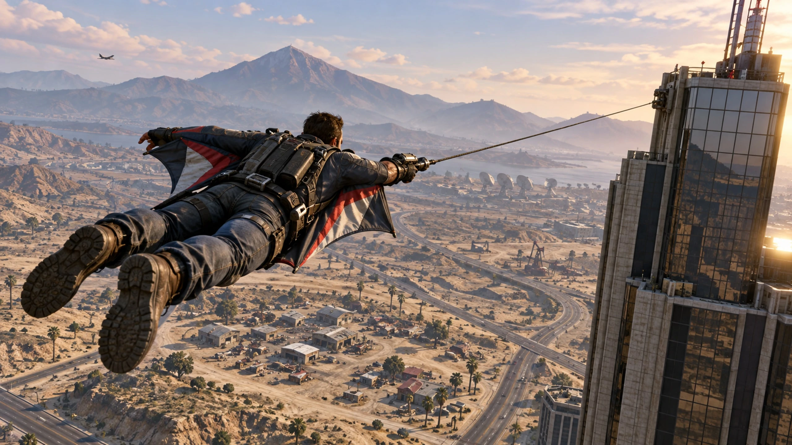Just Cause 3 — Móc kéo và bộ cánh bay