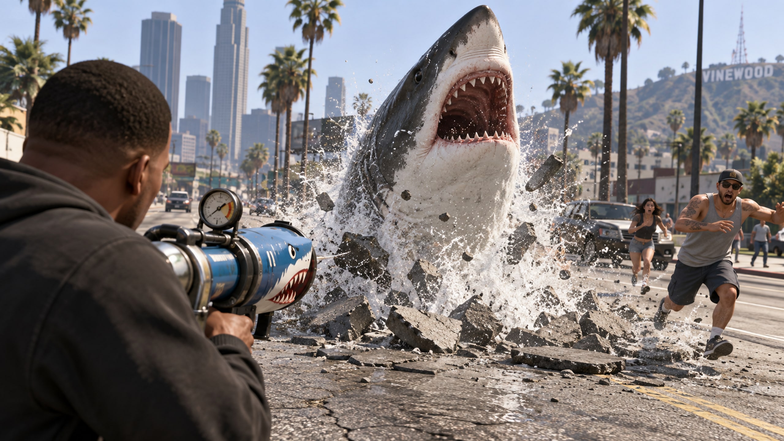 Clique para ver em tela cheia Shark-O-Matic — Arma de tubarão