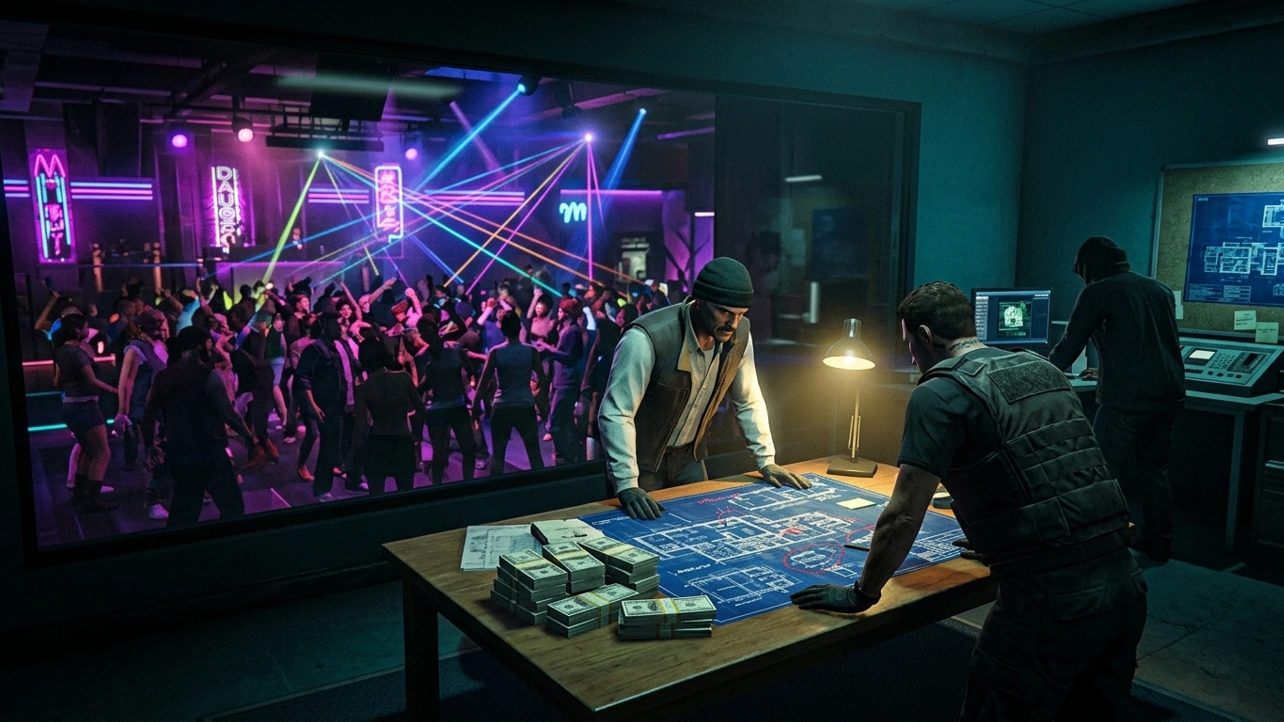 Nightclubs & Heists — Clubes noturnos e missões