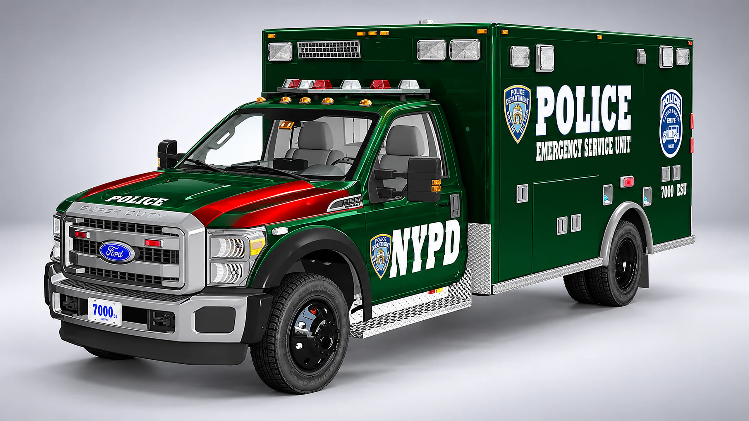 Ford Super Duty NYPD Emergency Service Ambulance