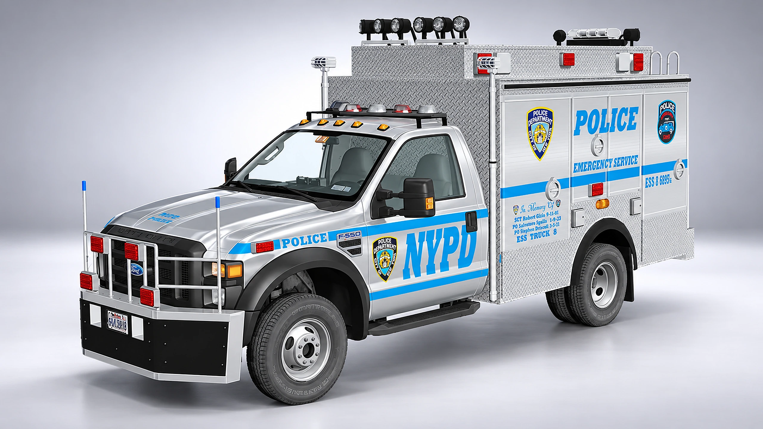 Bấm để xem toàn màn hình Ford F-550 NYPD Emergency Service Truck