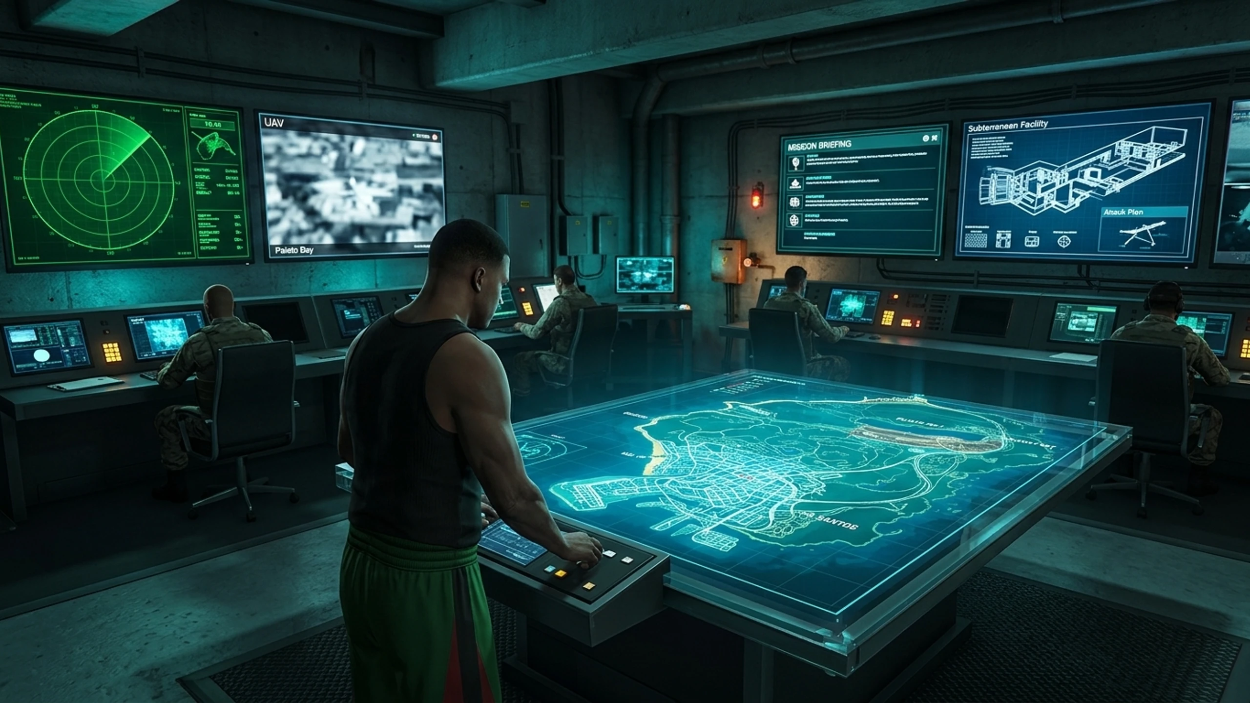 Command Center Interiors — Offenes Kommandomodul